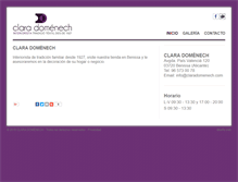 Tablet Screenshot of claradomenech.com